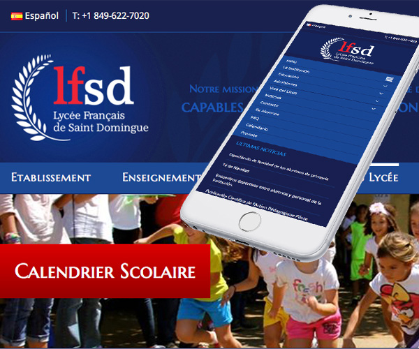 Diseño página web Liceo Francés en Wordpress